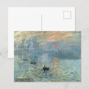 Cartão Postal Claude Monet Impressão