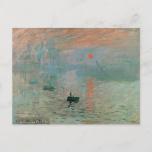 Cartão Postal Claude Monet - Impressionismo, Nascer do Sol,