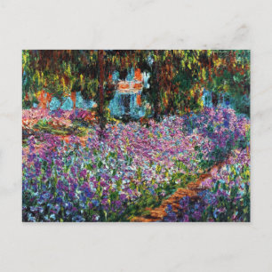 Cartão Postal Claude Monet: Íris no Jardim de Monet
