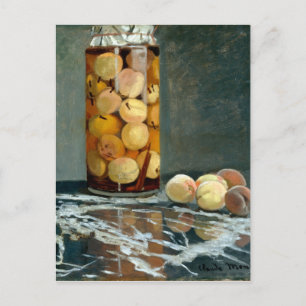 Cartão Postal Claude Monet Jar of Peaches