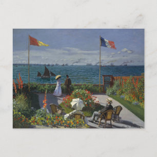 Cartão Postal Claude Monet - Jardim de Sainte-Adresse