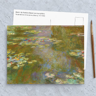 Cartão Postal Claude Monet - Lago de Nenúfares 1917