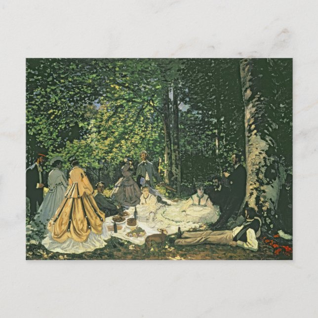 Cartão Postal Claude Monet | Le Dejeuner sur l'Herbe, 1865-1866 (Frente)