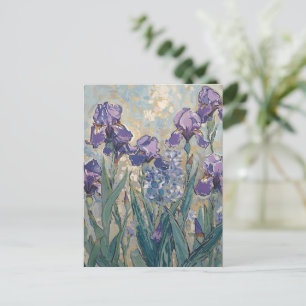 Cartão Postal Claude Monet - Lilac Irises / Iris Mauves
