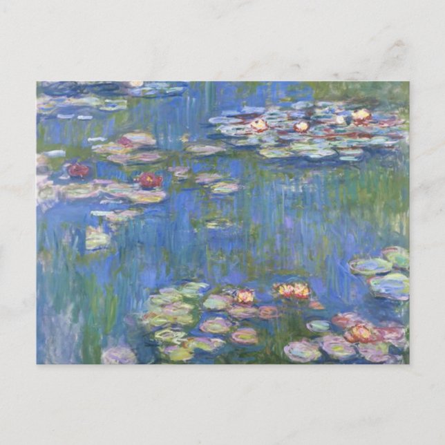 Cartão Postal Claude Monet // Lírios De Água (Frente)