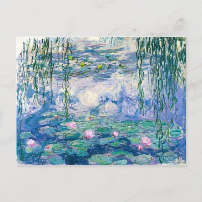 Cartão Postal CLAUDE MONET - Lírios de água (Frente)