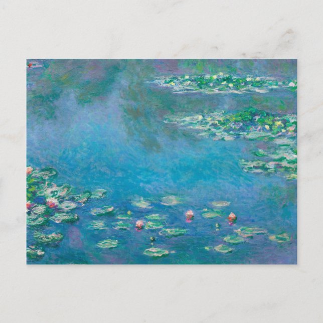 Cartão Postal Claude Monet. Lírios De Água. impressionismo franc (Frente)