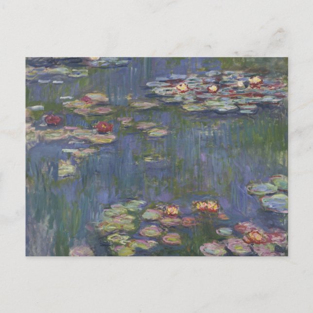 Cartão Postal Claude Monet - Lírios Hídricos (Frente)