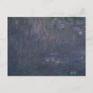 Cartão Postal Claude Monet   Lírios: Reflexões de Árvores