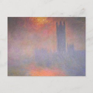 Cartão Postal Claude Monet London, Parlamento do Reino Unido