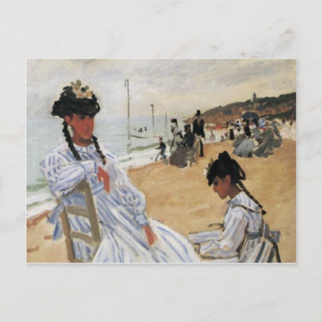 Cartão Postal Claude Monet, mãe e Dia de as mães infantil (Frente)