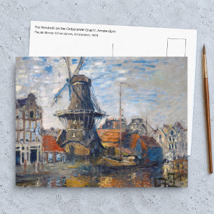 Cartão Postal Claude Monet - Moinho de vento, Amsterdã 