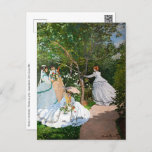 Cartão Postal Claude Monet - Mulheres no Jardim<br><div class="desc">Mulheres no Jardim / Femmes au jardin - Claude Monet,  Petróleo na Canvas, 1866</div>