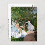 Cartão Postal Claude Monet - Mulheres no Jardim<br><div class="desc">Mulheres no Jardim / Femmes au jardin - Claude Monet,  Petróleo na Canvas, 1866</div>