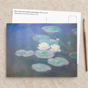 Cartão Postal Claude Monet - Nenúfares, Efeito da Noite