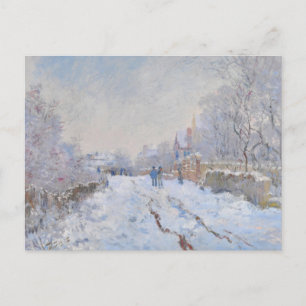 Cartão Postal Claude Monet // Neve em Argenteuil