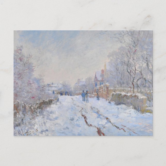 Cartão Postal Claude Monet // Neve na Argentina (Frente)