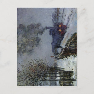 Cartão Postal Claude Monet no Óleo Técnico da Neve 1875 