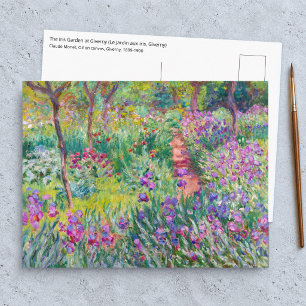 Cartão Postal Claude Monet - O Jardim de Íris em Giverny