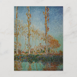 Cartão Postal Claude Monet - O Trabalho de arte dos Poplars