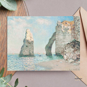 Cartão Postal Claude Monet Os Cliff Na Pintura Etretat