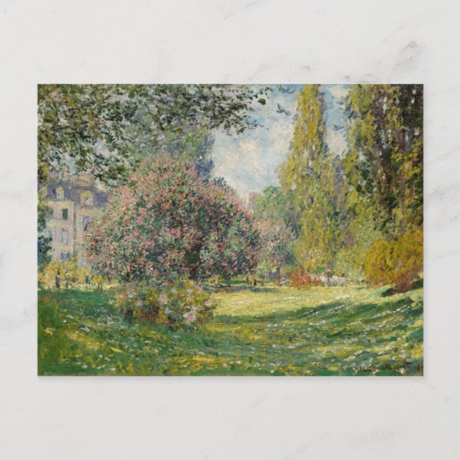 Cartão Postal Claude Monet | Paisagem: Parc Monceau (Frente)