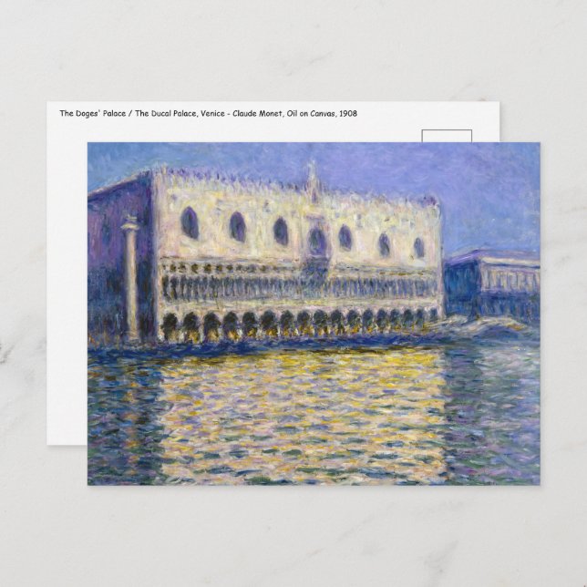 Cartão Postal Claude Monet - Palácio dos Cães (Frente/Verso)