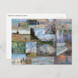 Cartão Postal Claude Monet - Patchwork de Obras-Primas