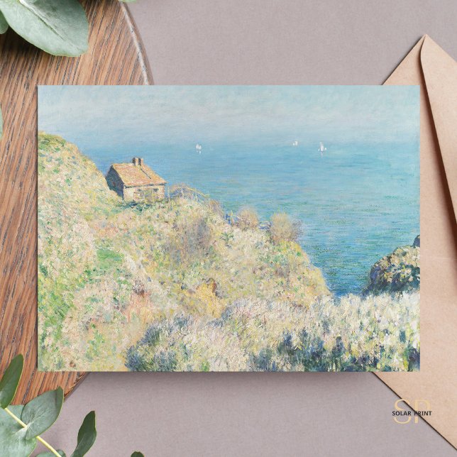 Cartão Postal Claude Monet Pescador da Casa de Pintura Impressão (Criador carregado)