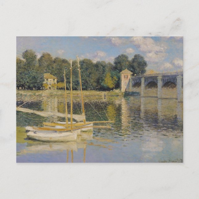Cartão Postal Claude Monet | Ponte argentina, 1874 (Frente)