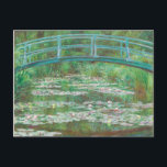 Cartão Postal Claude Monet, Ponte Japonesa. Impressionismo<br><div class="desc">Cartaz postal de Claude Monet.</div>