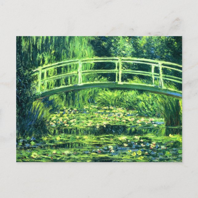 Cartão Postal Claude Monet: Ponte sobre um Lino de Água (Frente)
