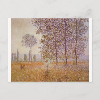 Cartão Postal Claude Monet - Poplars no Sol