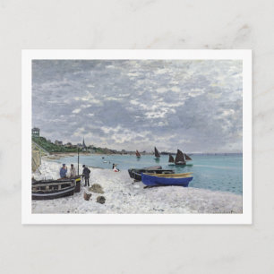Cartão Postal Claude Monet   Praia de Sainte-Adresse