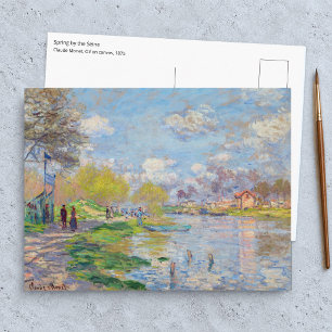 Cartão Postal Claude Monet - Primavera às Margens do Sena