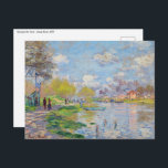 Cartão Postal Claude Monet - Primavera do Sena<br><div class="desc">Primavera do Sena - Claude Monet,  1875</div>