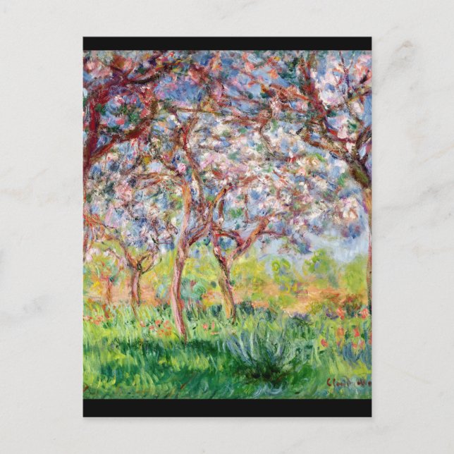 Cartão Postal Claude Monet | Printemps a Giverny, 1903 (Frente)