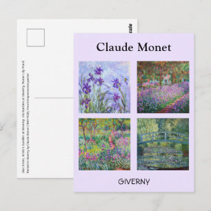Cartão Postal Claude Monet - Seleção de Obras-primas de Giverny