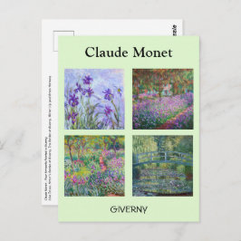 Cartão Postal Claude Monet - Seleção de obras-primas Giverny