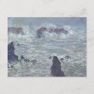 Cartão Postal Claude Monet   Tempestade ao largo da costa de Bel
