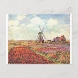 Cartão Postal Claude Monet Tulips na Holanda