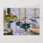 Cartão Postal Claude Monet - veleiros no Seine<br><div class="desc">Veleiros no Seine em pequeno - Gennevilliers por Claude Monet,  1874. Óleo em canvas.</div>