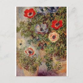 Cartão Postal Claude Monet - Vida Estática com Presentes de Dest