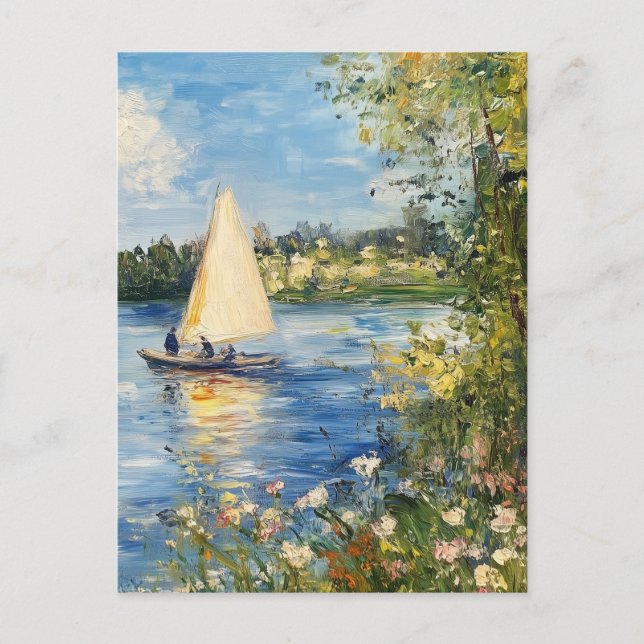Cartão postal Claude Monet Vintage (Frente)