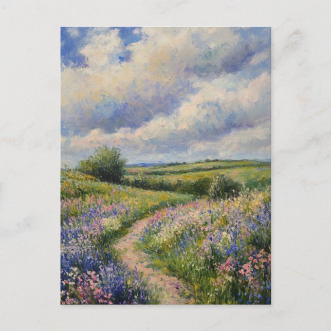 Cartão postal Claude Monet Vintage (Frente)
