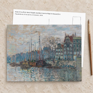 Cartão Postal Claude Monet - Vista de Amsterdã