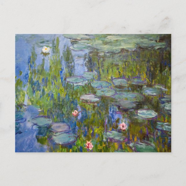 Cartão Postal Claude Monet Water Lily (Frente)