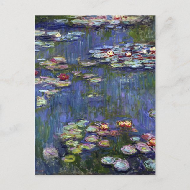 Cartão Postal Claude Monet Water Lily (Frente)