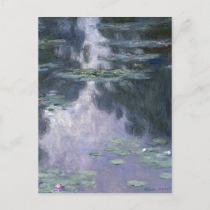 Cartão Postal Claude Monet Water Lily 1907 Galeria NinféasHD