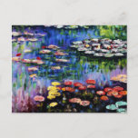 Cartão Postal Claude Monet Water Lily 1916 Fine Art<br><div class="desc">Claude Monet Water Lily 1916 Fine Art Postcard</div>
